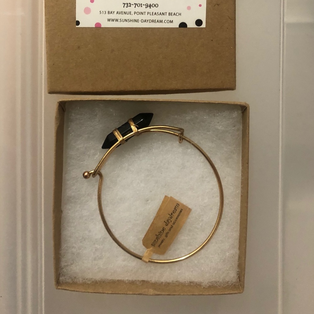 Stone gold bracelet
